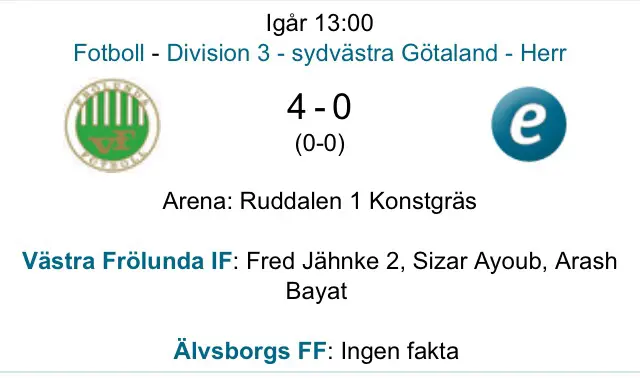 Frölunda krossade Älvsborg