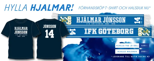 Uppdaterad: Hylla Hjalmar Jonsson med merch från Blåvittshopen