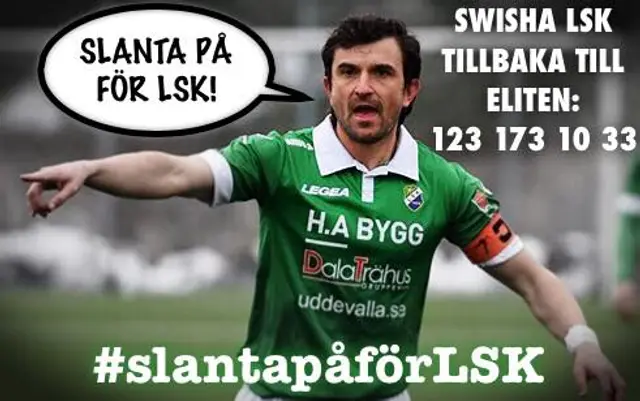 #slantapåförLSK - Swishkampanj för LSK:s återkomst till eliten - Lottdragning SNART!