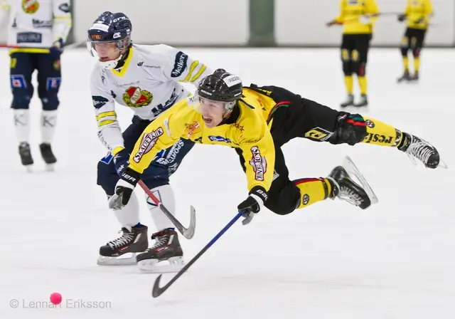 Gulsvart tog årets första seger - Lars Buskqvist tremålsskytt