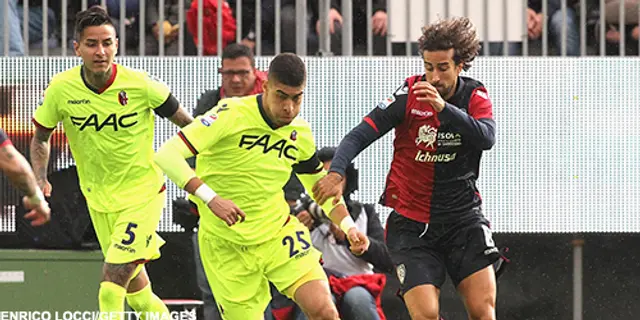 Cagliari-Bologna 3-2: Bortkastade poäng