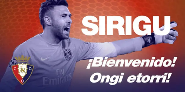 Officiellt: Salvatore Sirigu klar för Osasuna