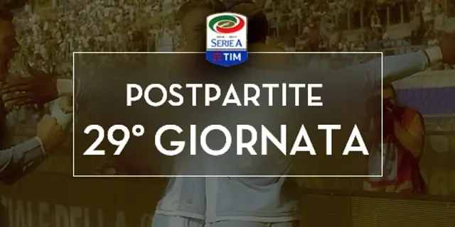 Postpartita Omg:29: Juve, Roma och Napoli pliktade