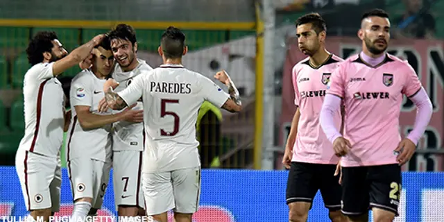 Palermo - Roma 0-3: Tre poäng på Sicilien
