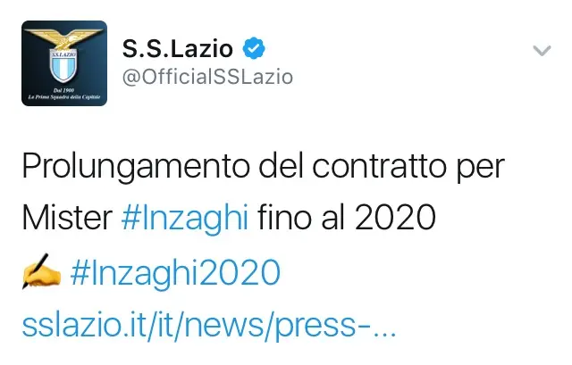 OFFICIELLT: Inzaghi 2020