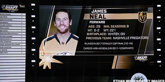 Expansionsdraften klar: Fleury, Neal och flera draftval till Vegas