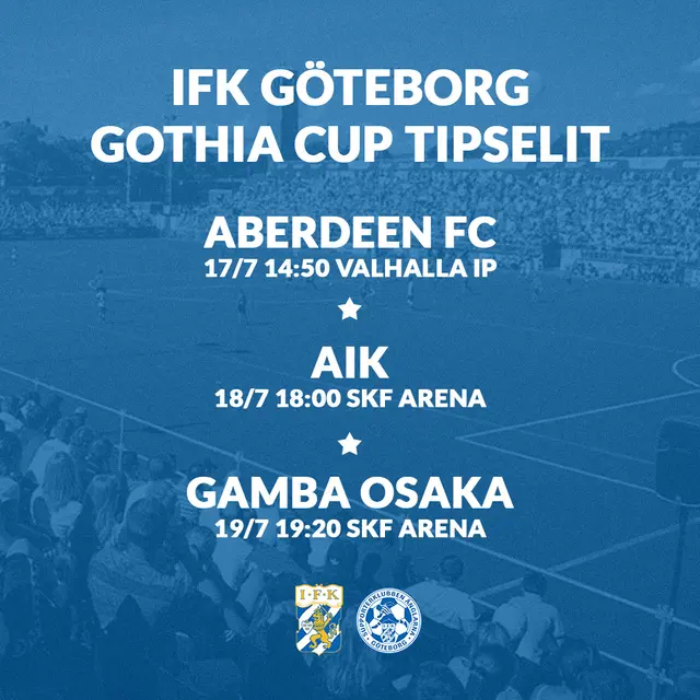 Stötta IFK Göteborg i Gothia Cup