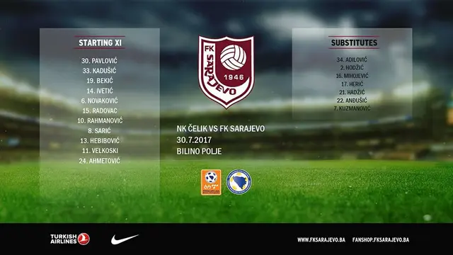 Inför NK Celik Zenica - FK Sarajevo