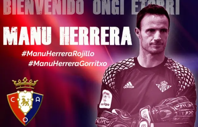 Officiellt: Manu Herrera klar för Osasuna