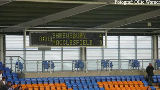 Macclesfield - Shrewsbury 3-0