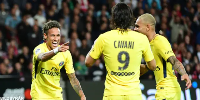 Guingamp - Paris SG 0-3: Mål och assist i debuten av Neymar