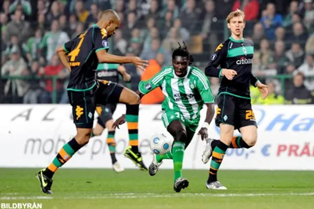 Werder Bremen vidare i UEFA-Cupen. 