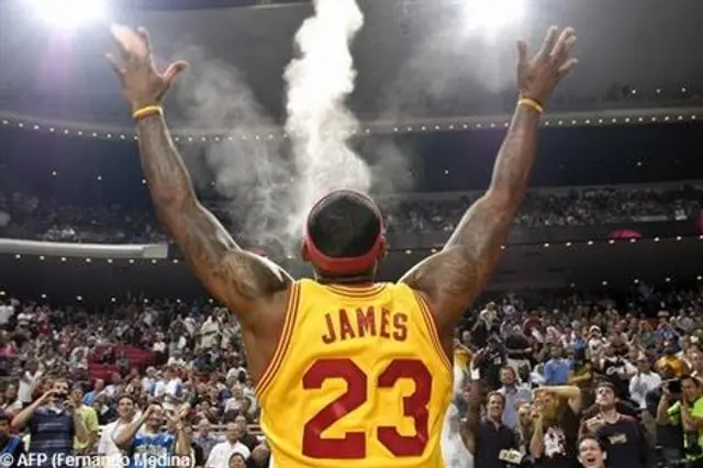 Game two: Lebron James avg&ouml;r med trea!