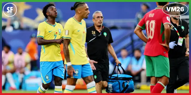 Tre snabba efter Brasilien-Marocko 1-1