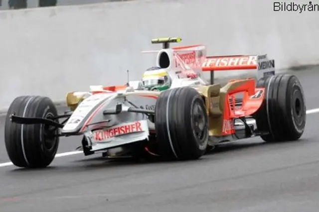 Enast&aring;ende Giancarlo Fisichella i pole position i Belgien!