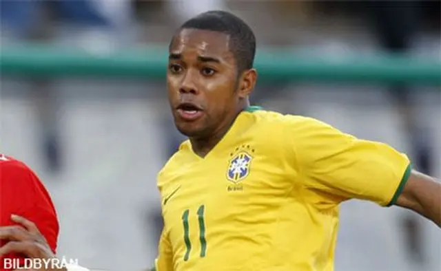 Robinho stor matchhj&auml;lte n&auml;r Brasilien besegrade Irland