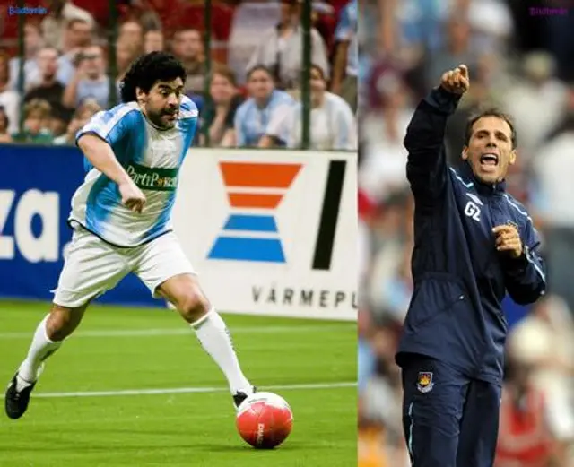 Maradona m&ouml;ter Zola p&aring; Upton Park?