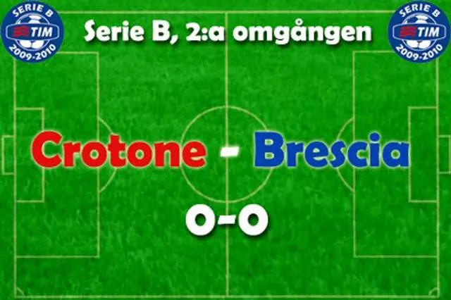 Crotone-Brescia 0-0: Ett lejon i m&aring;l