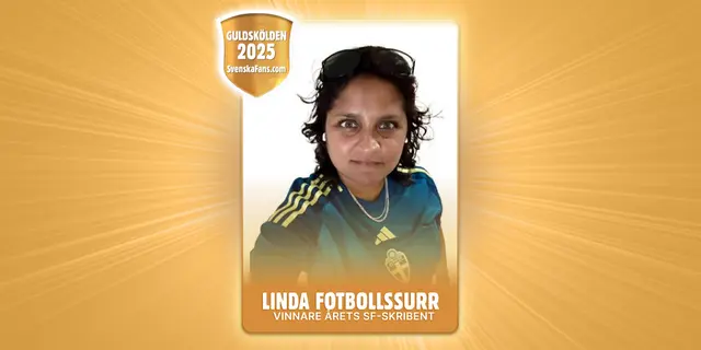 Guldskölden 2025 – Årets SF-skribent – Linda Fotbollssurr