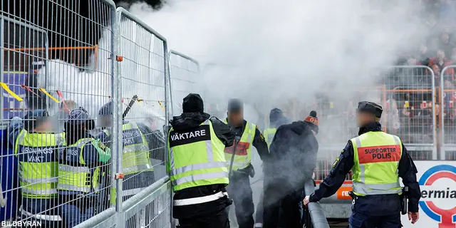 Ordningsvakter använde brandsläckare mot Öisare – polisanmäls