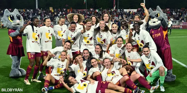 ”Rom är stolta över er” - Roma Femminele vann scudetton
