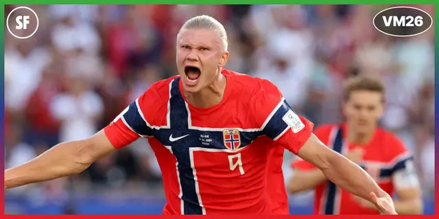 Håland tvåmålsskytt när Norge vann sin första match i VM sen 98