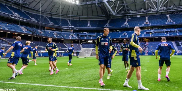 Bergvall imponerar på den öppna träningen