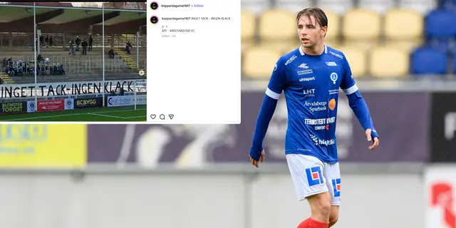 Tonåringar gör tifo till Åtvidaberg – fick inget tack