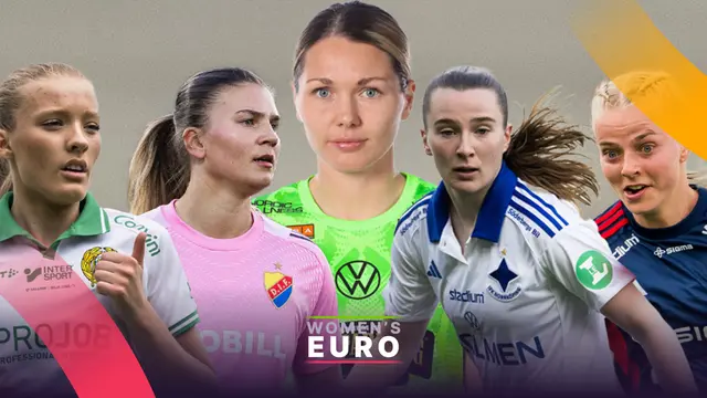 Vilka spelare ifrån Damallsvenskan är med i EM?
