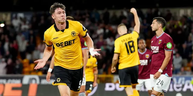 Matchrapport: Wolves-West Ham 3-2 (Carabao Cup R2)