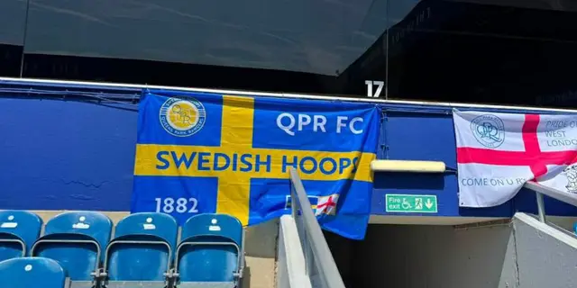 Swedish Hoops fick upp flaggan på Loftus Road: ”Vi har svenskar på varje match”