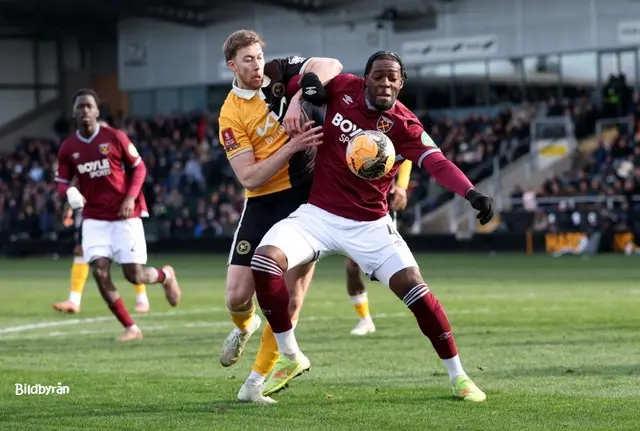 Burton Albion–West Ham 0–1: Med nöd och näppe