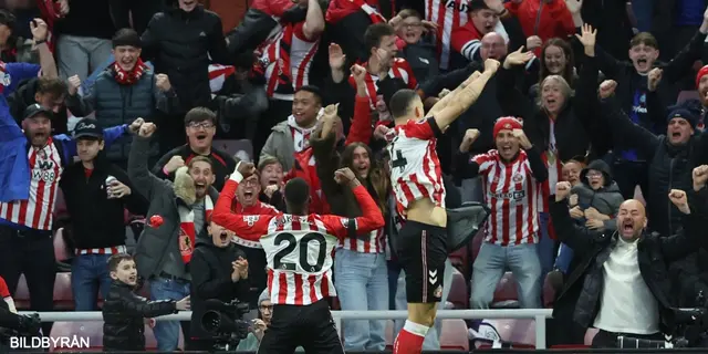 Magisk stämning på Stadium of Light - när Sunderland vann