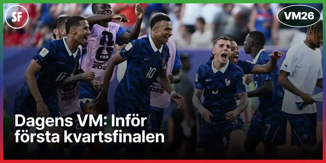 Dagens VM: Inför första kvartsfinalen