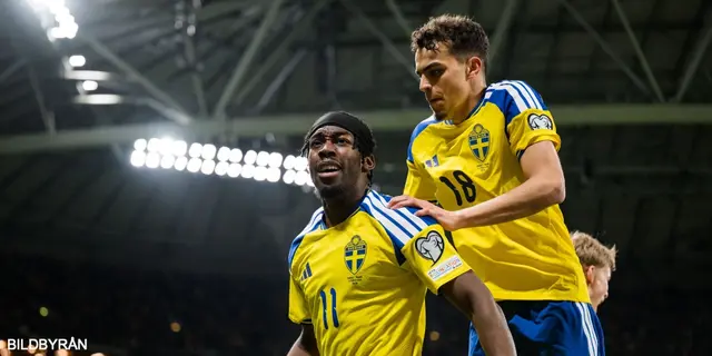 Sverige leder i halvtid mot Polen - ena foten i VM