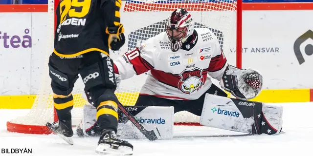 Skellefteå vinner efter sen ledningspuck och leder serien med 2-0 mot Malmö