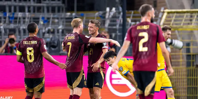 De Bruyne och Doku glänste när Belgien körde över Kazakstan