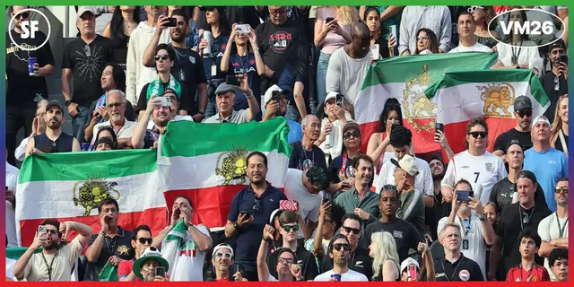 Burop, protester och flaggor under Irans VM premiär 