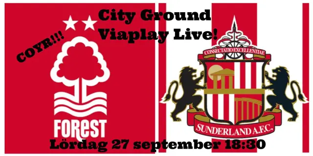 Inför: Nottingham Forest - Sunderland