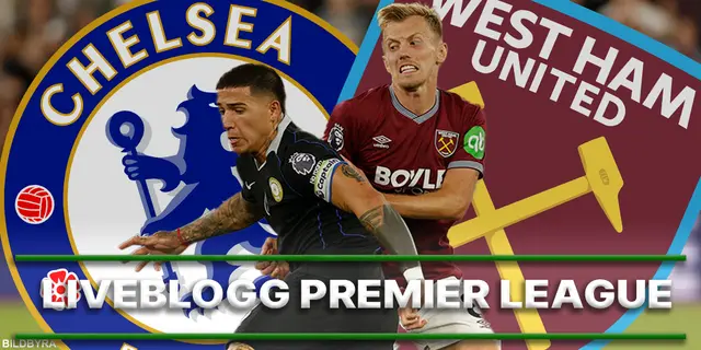 Liveblogg: Chelsea - West Ham – tidig ledning för West Ham!