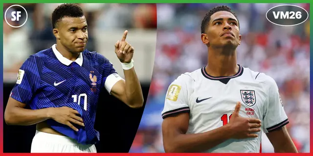 TV-guide: Här ser du Frankrike – England i VM-bronsmatchen