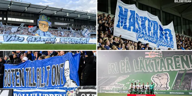 Bildsvep tifon och protestbanderoller i Allsvenskan 