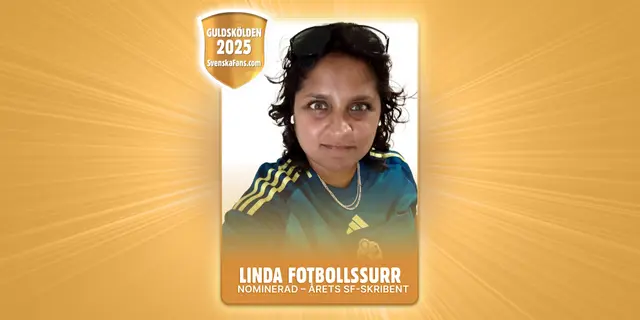 Guldskölden 2025 – nominerad till årets SF-skribent: Linda Fotbollssurr