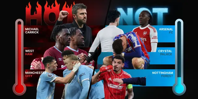 Hot! / Not! - Veckans lista om den engelska fotbollen