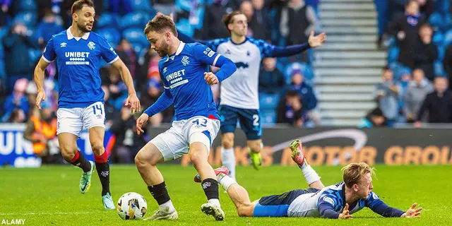 Rangers avslutar "grundserien" med målkalas i Falkirk