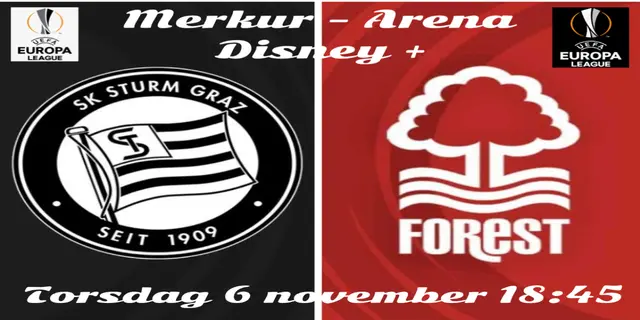 Inför SK Sturm Graz - Nottingham Forest FC 