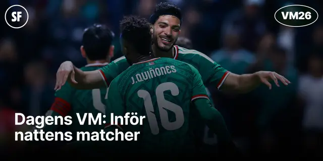 Dagens VM: Inför nattens matcher – 11 juni