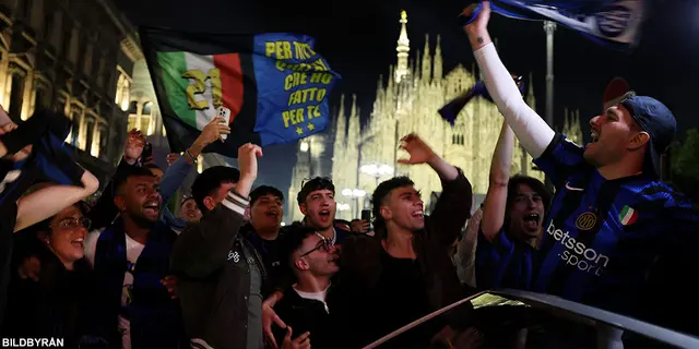 Inter-forumets galna guldfirande: ”Bästa laget i Italien”