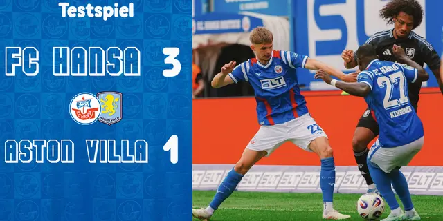 Hansa vann mot Aston Villa