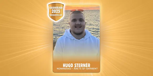 Guldskölden 2025 – nominerad till årets SF-skribent: Hugo Sternér